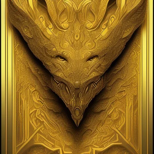  intricate golden frame, highly detailed, single color background