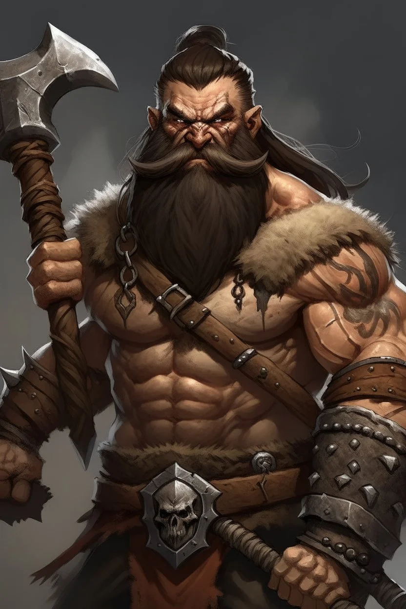 An halforc barbarian