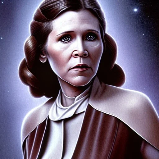 old carrie fisher embracing harrison ford in star wars, waist up portrait, photorealistic faces, intricate, color pencil masterpiece, expert, insanely detailed, 4k resolution, cinematic smooth, intricate detail , soft smooth lighting, soft pastel colors,