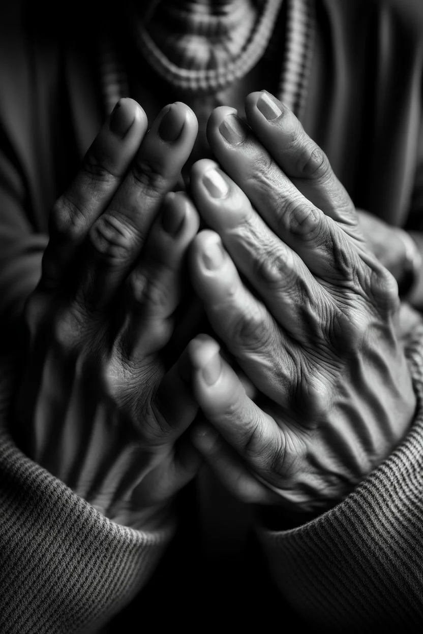 Hands praying