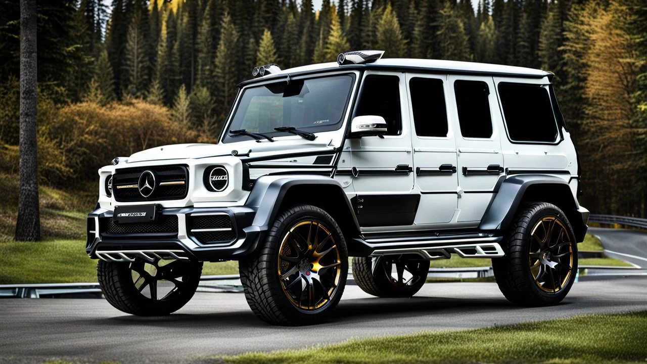 Mansory G-Class Hyper Sport, desktop wallpaper, 4K, Cinematic, rear view