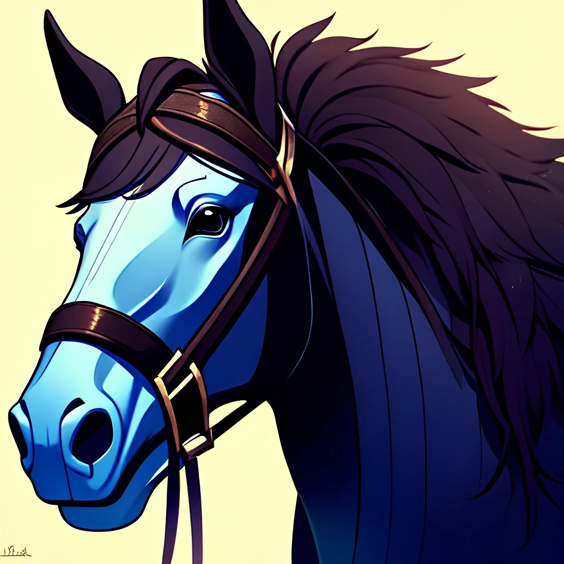 horse, face. king. intricate detail,.studio ghibli,andrea bonelli,Kilian Eng,Ohrai, korra character, style.