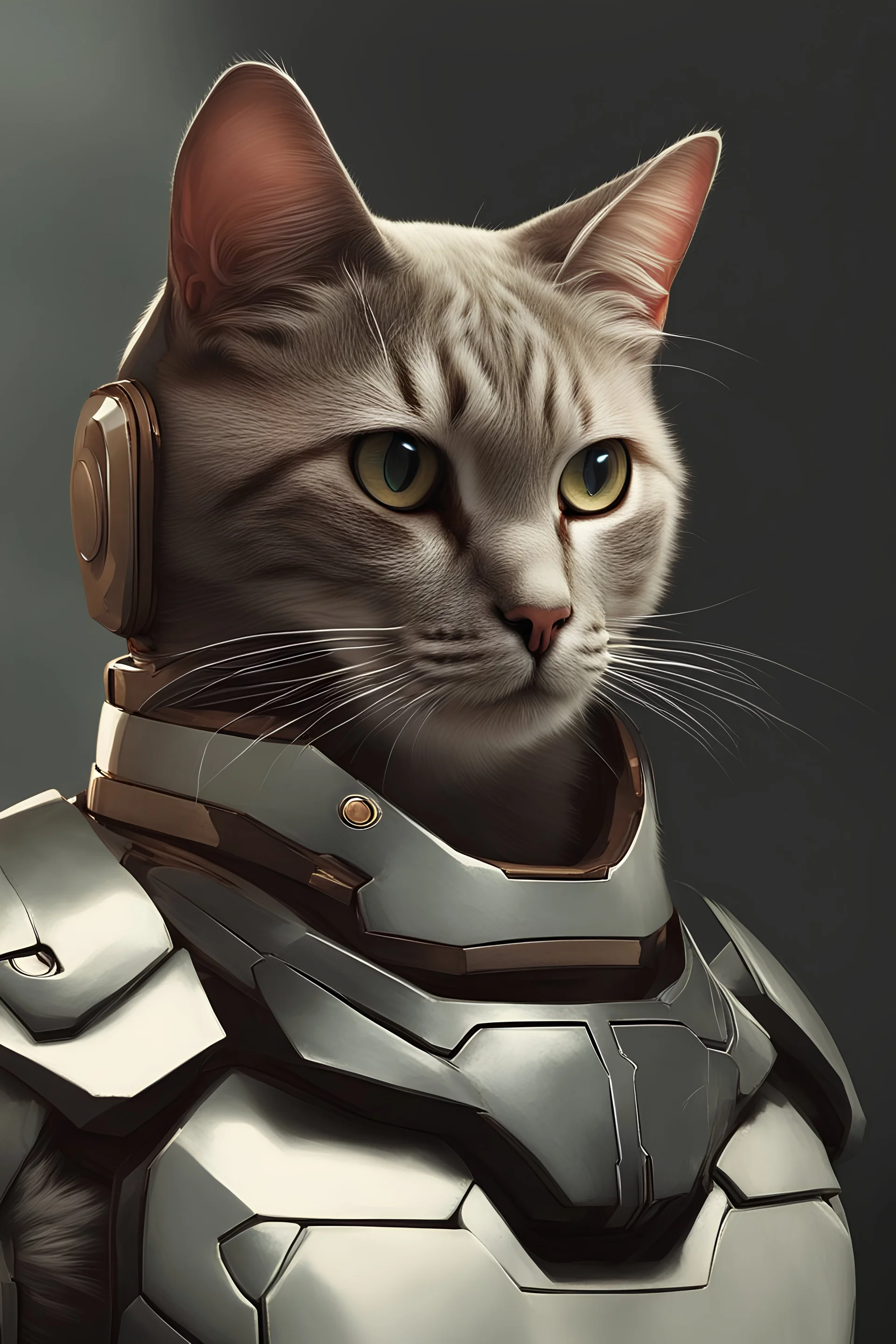 kedi portresi ama iron man gibi