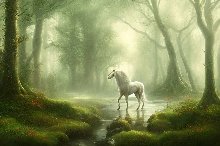 white horse FOREST