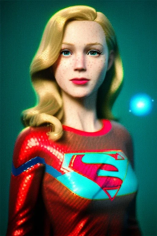 portrait, sweet blonde, make-up, happy, coca-cola drinking, Realistic image, retro pop, 60s, supergirl, tights minimal dress, sweat, Color background, photo studio, concept art, smooth, unreal engine 5, god lights, ray tracing, RTX, lumen lighting, ultra detail, volumetric lighting, 3d, finely drawn, high definition, 4k.