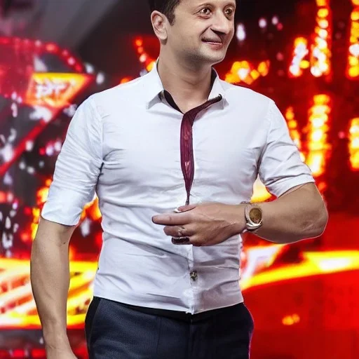 Volodymyr Zelensky wearing hot pants