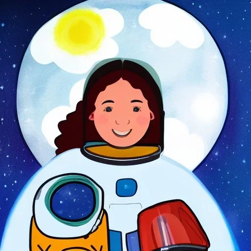 A girl with a dream of going to space one day and a bright future at head of her