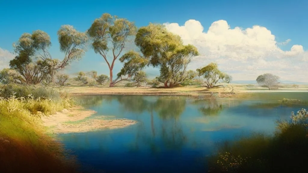 a beautiful australian sunny peaceful landscape