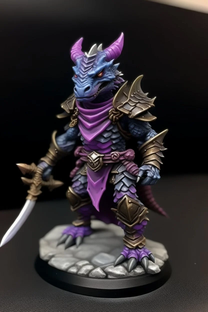 small purple iridescent dragonborn ranger dnd