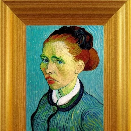 Portrait of a girl Vincent van Gogh style