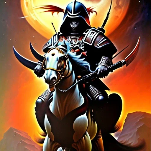 Death Dealer by Frank Frazetta style