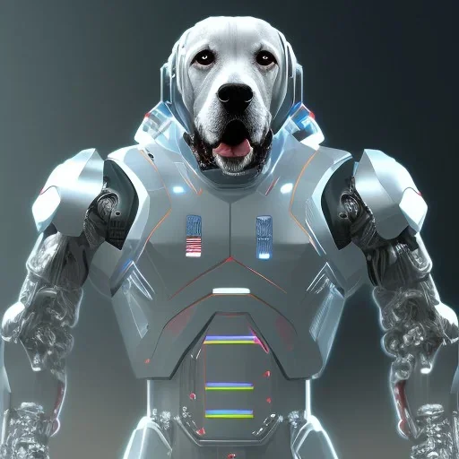 Güçlü Köpek, gelecekteki bir şehirde yaşayan bir köpek ve vücuduna birkaç tane cybernetic implant yerleştirilmiştir. Bu sayede, güçlü bir fiziksel güce sahip olmuştur ve hızlı koşabilir. Güçlü Köpek ayrıca, yüksek teknolojili bir silah kullanabilir ve zekâsı sayesinde, birçok zorluğu aşabilir.