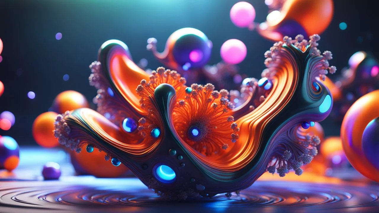 3d rendered organics form, futuristic, geometrical shape, single objects, fractal, abstract, scientific, bokeh background, octane render, 8k post-production, artstation: award-winning: atmospheric: commanding: fantastical: clarity: 16k: ultra quality: striking: brilliance: stunning colors: amazing depth; lens: f/16