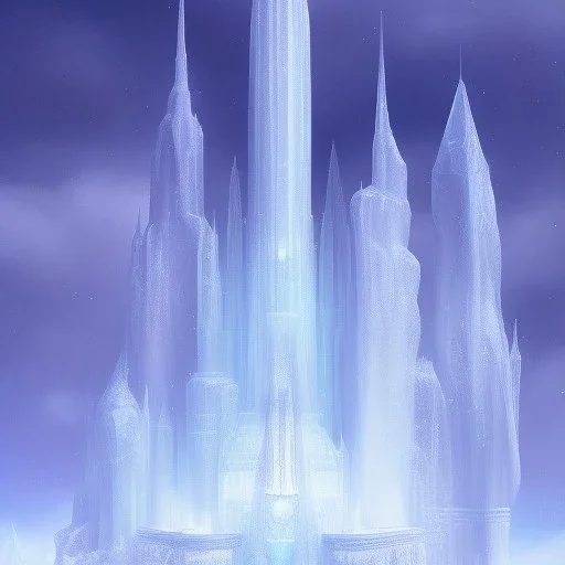 ice kingdom digital painting,a crystal - clear ice, majestic, ice fractal, Digital 2D Fantasy, Illustration,Character Design, magician