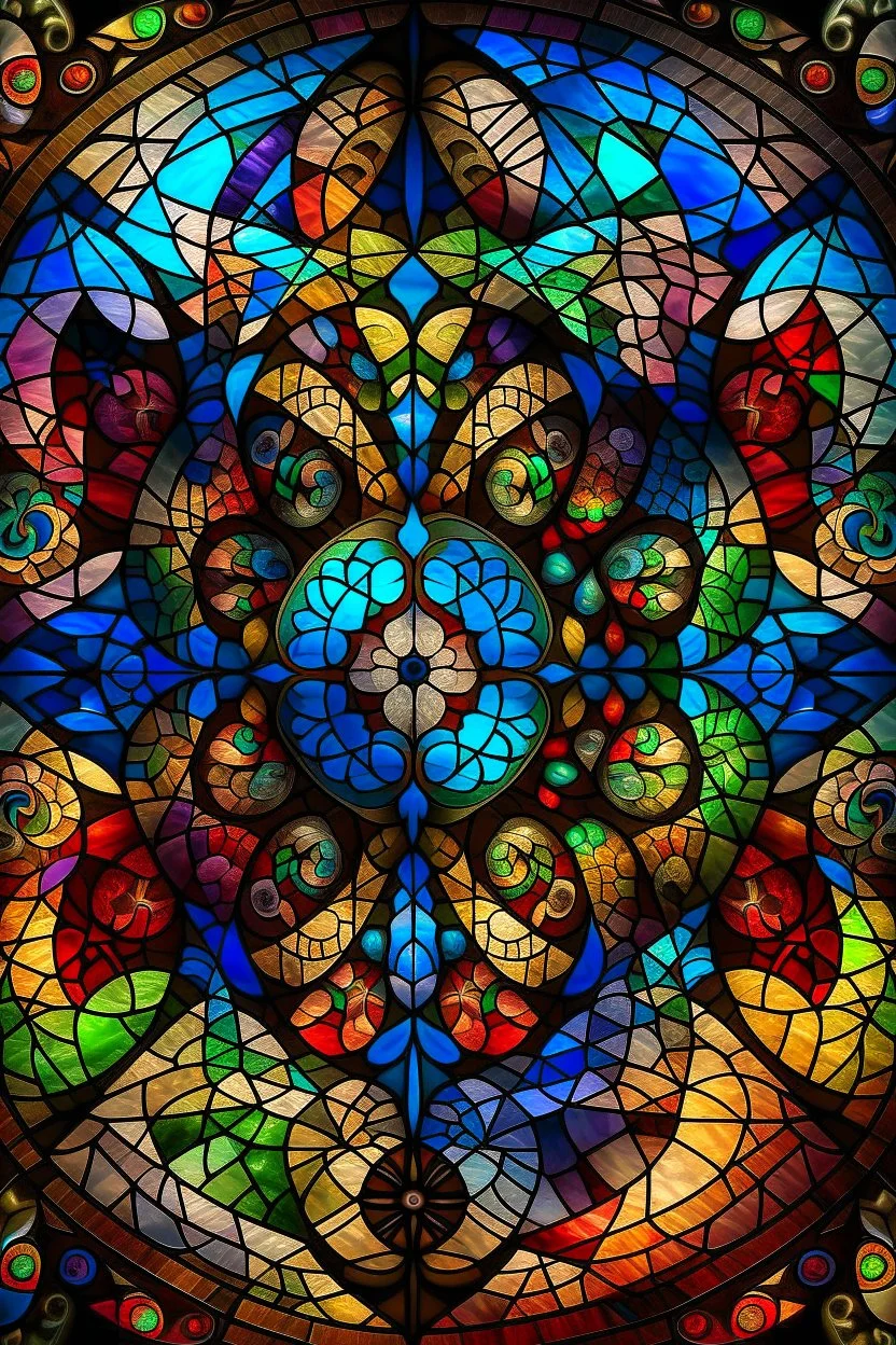 Stained glass window fractal style