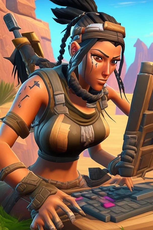 renegade raider playing fortnite