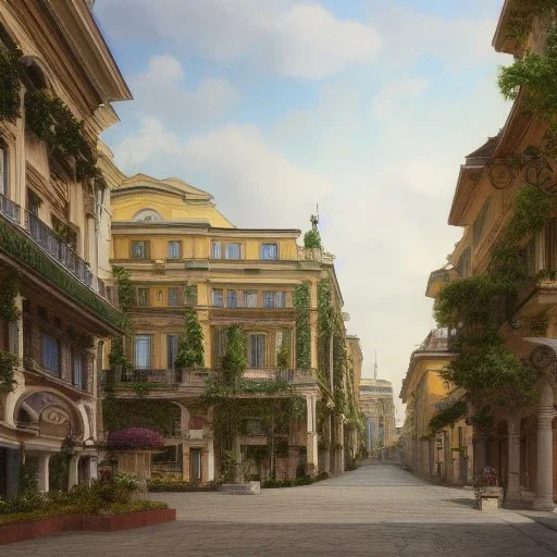 Piazza sul mare,Beaux Arts architecture,+palladio+liveable street+detailed facades+green city,uphill road,trees on walkway,elegant avenue, biopunk+Bueno Aires,vienna,trieste,alphonse mucha, greg rutkowski,matte painting, cryengine, hyper detailed, felix kelly, fantasy art, seb mckinnon"