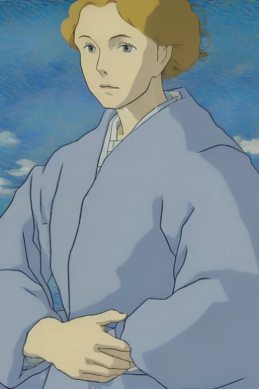 portrait van gogh im anime stil