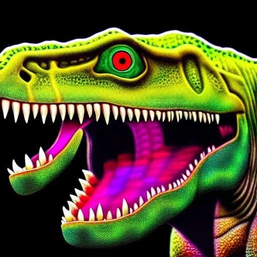 ultra detailed fullbody portrait of JURASSIC PARK T-REX, extremely detailed digital painting, intrincate, extremely detailed face,crystal clear Big Glowing eyes, mystical colors , perfectly centered image, perfect composition, rim light,extremely sharp detail, finely tuned detail, beautiful lighting, 8k, stunning scene, raytracing, in the style of robert e howard and pablo oliveira and Ken Kelley and Ohrai Noriyoshi and Simon Bisley