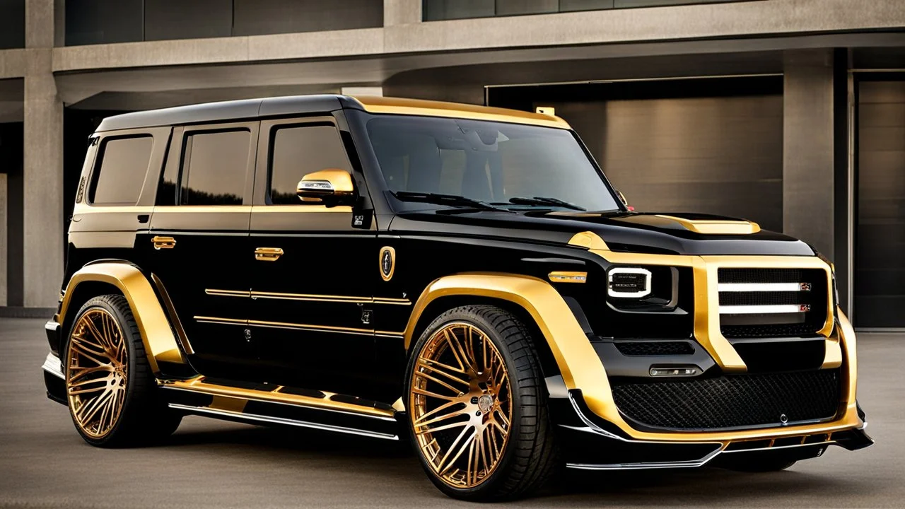 A (((G-Wagon Dodge Charger))) featuring a luxurious interior, advanced technologies, and a sleek body kit designed by MANSORY, exuding an air of sophistication and power