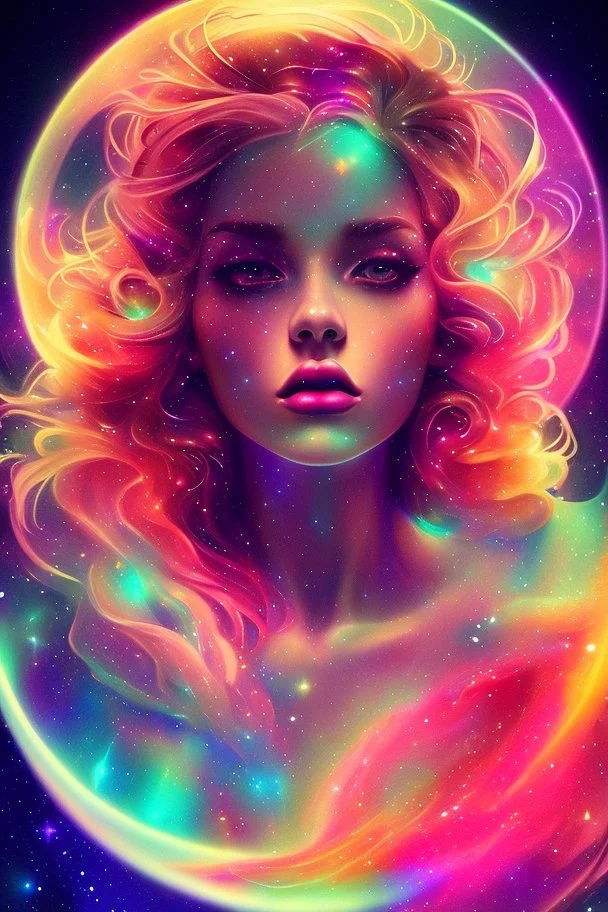 extremely beautiful art, cosmic, highly creative, rich colors, cinematic light, amazing details woman