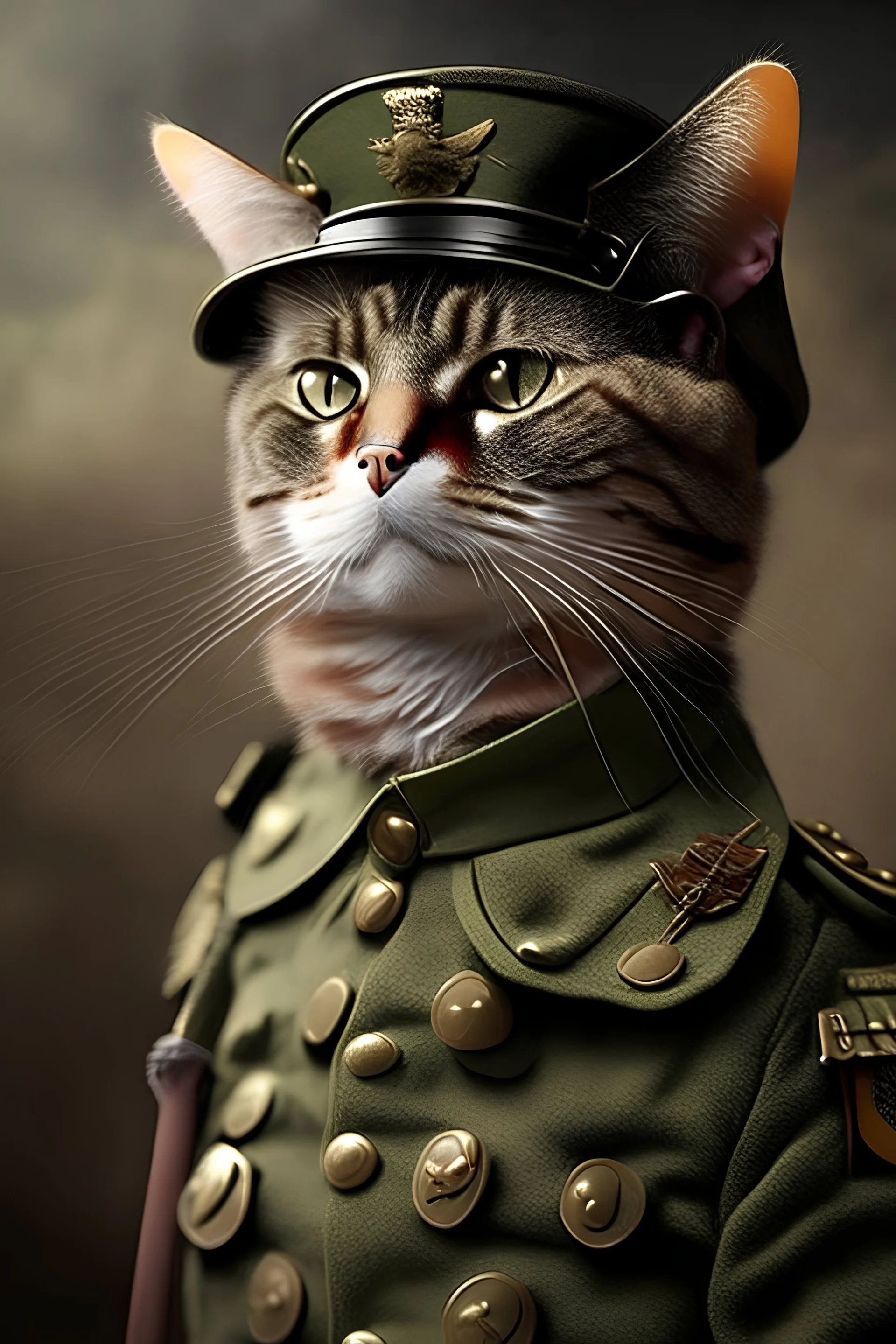 kucing menjadi jendral tentara