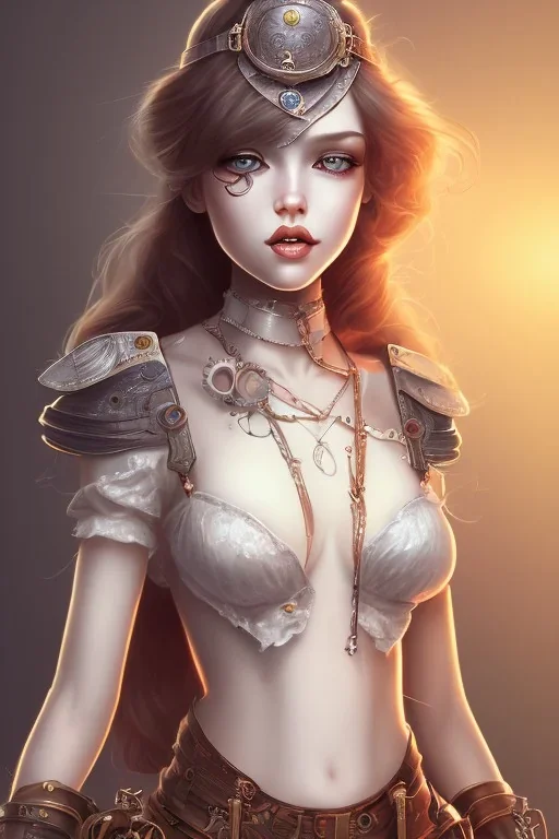 pain steampunk girl cute