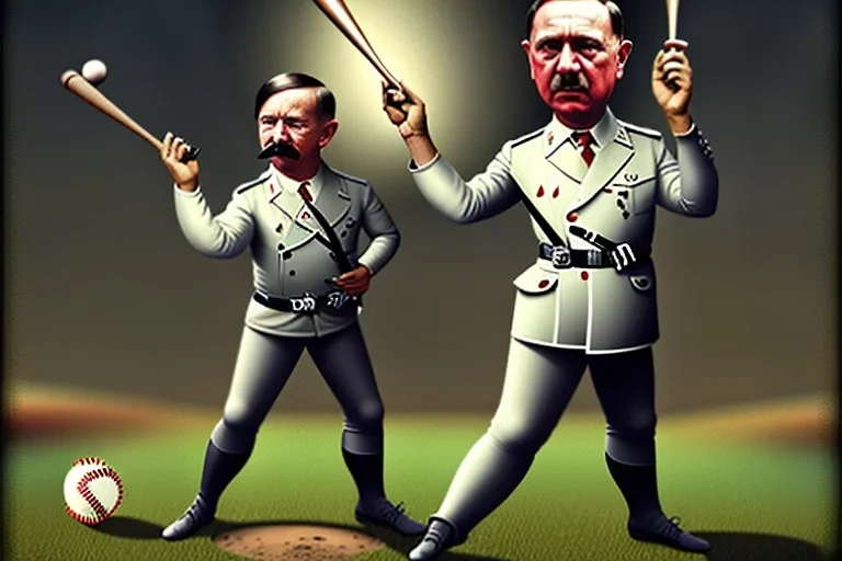 hitler playing baseball