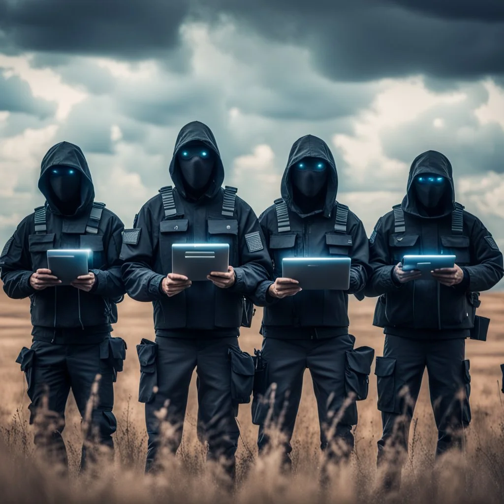 image of a Cyber Protection Team in the field on high alert to stand against the enemy of cyber attacks