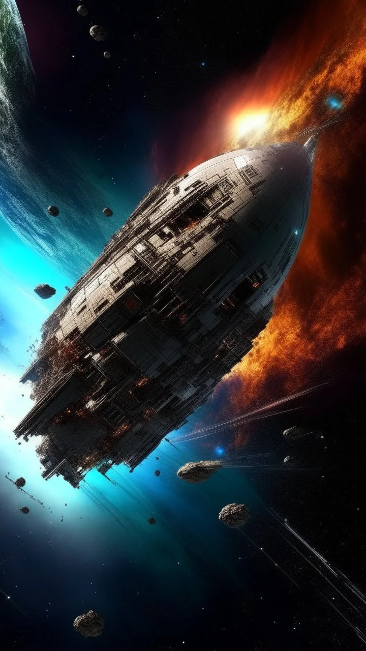 critical point abstract in the galaxy a huge cigar spaceship 13Atlas crash in New York hasten river