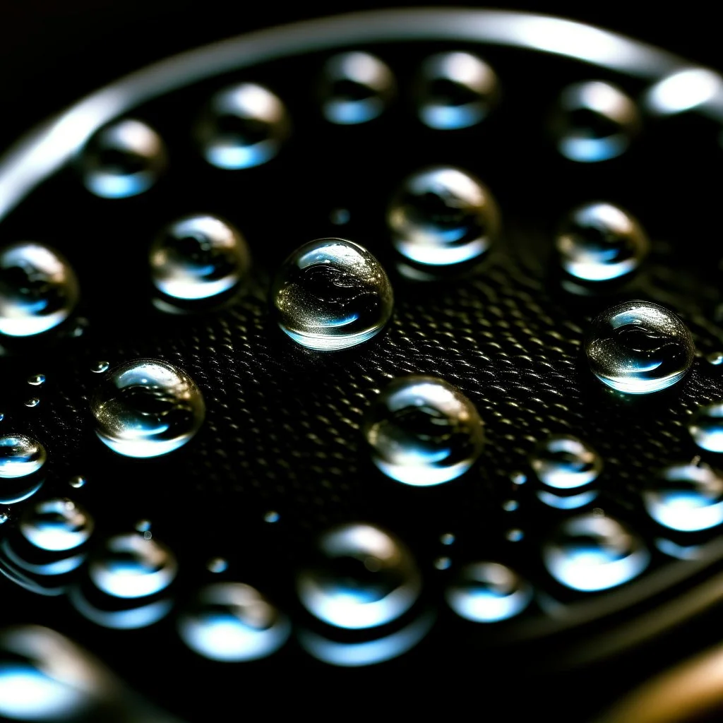 circles from waterdrops