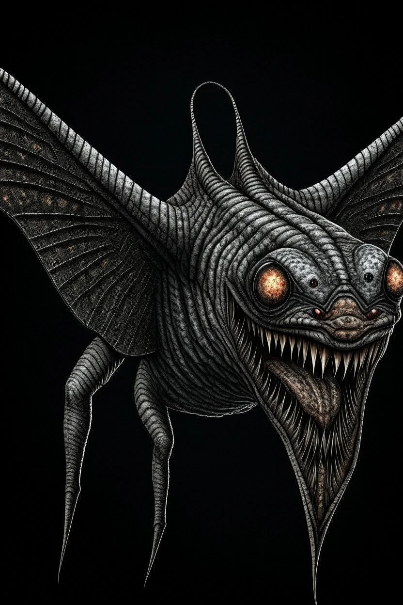 Moth / shark hybrid demon