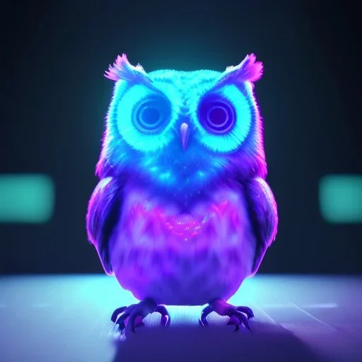 DJ owl, unreal 5, octane render, cinema4d, redshift render, hyper realistic, cenematic, vibrancy, synthwave, retouch, centered, dynamic lighting, dramatic lighting, 4k, highly detailed, attractive beautiful, realistic, epic composition, holographic,