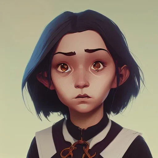 Portrait of an adorable witch kid by Nick Harris