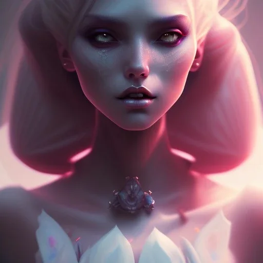 a portrait of a beautiful vampire, art by lois van baarle and loish and ross tran and rossdraws and sam yang and samdoesarts and artgerm, digital art, highly detailed, intricate, sharp focus, Trending on Artstation HQ, deviantart, unreal engine 5, 4K UHD image