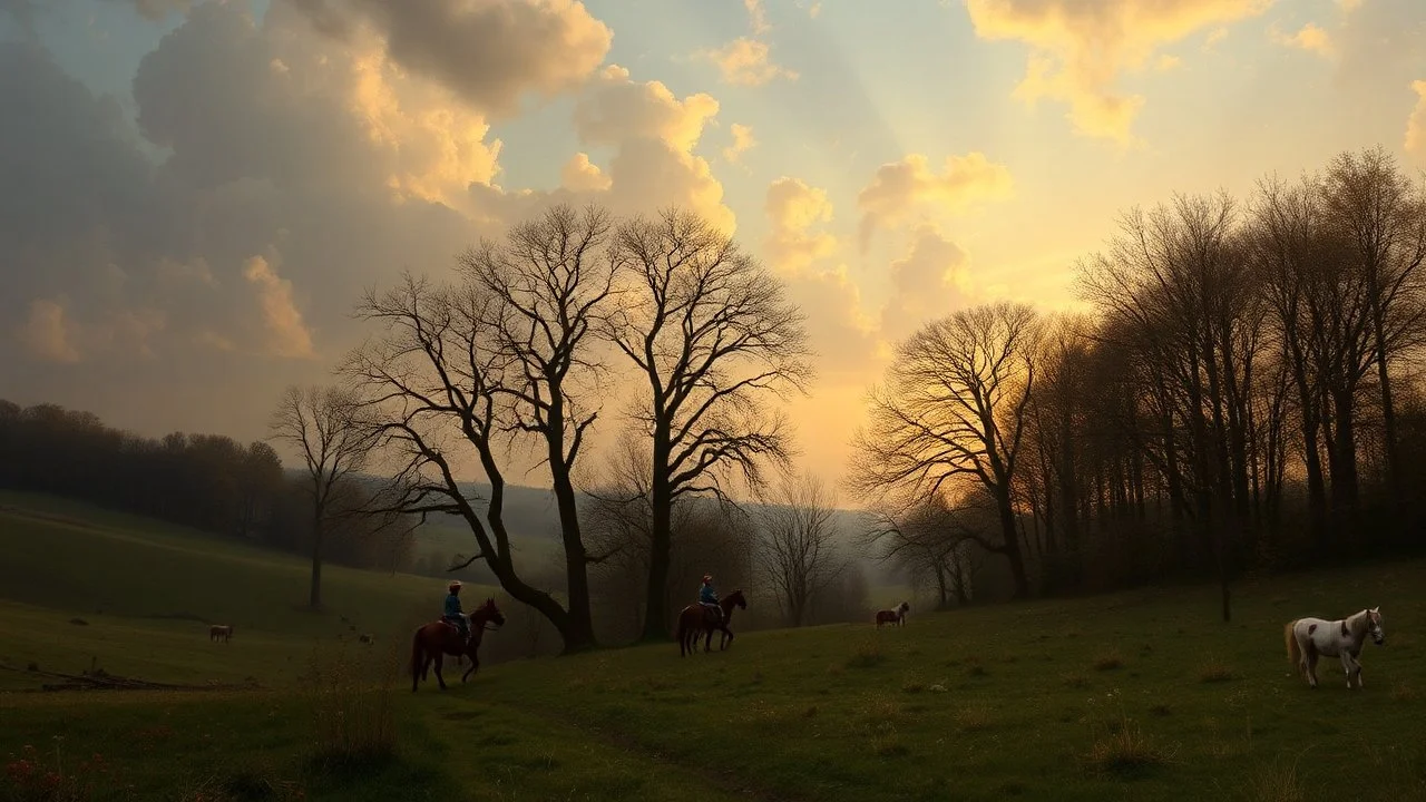 Create an image inspired by the work of George Inness