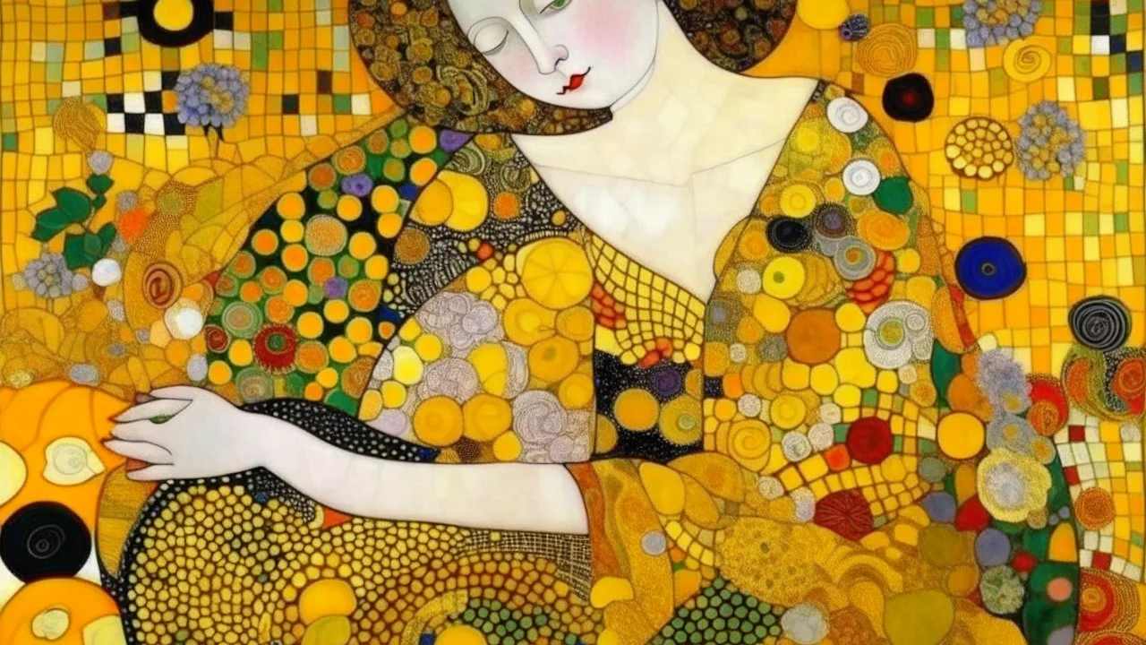 CREATE AN IMAGE based on the work of Gustav Klimt