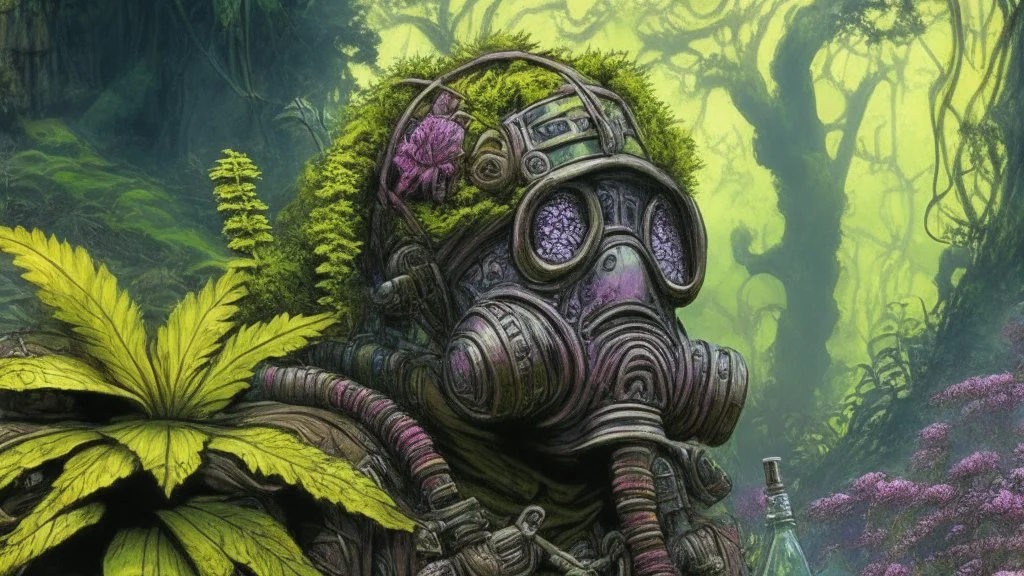 Overgrown gasmask