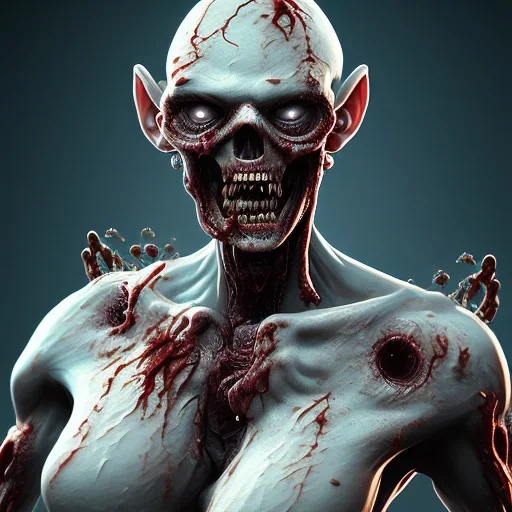 full bodied zombie dressed character, hyper detail, 8 k, detailed face