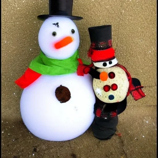 turtle and snowman