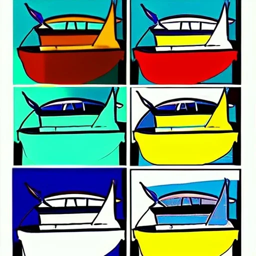 boat pop art