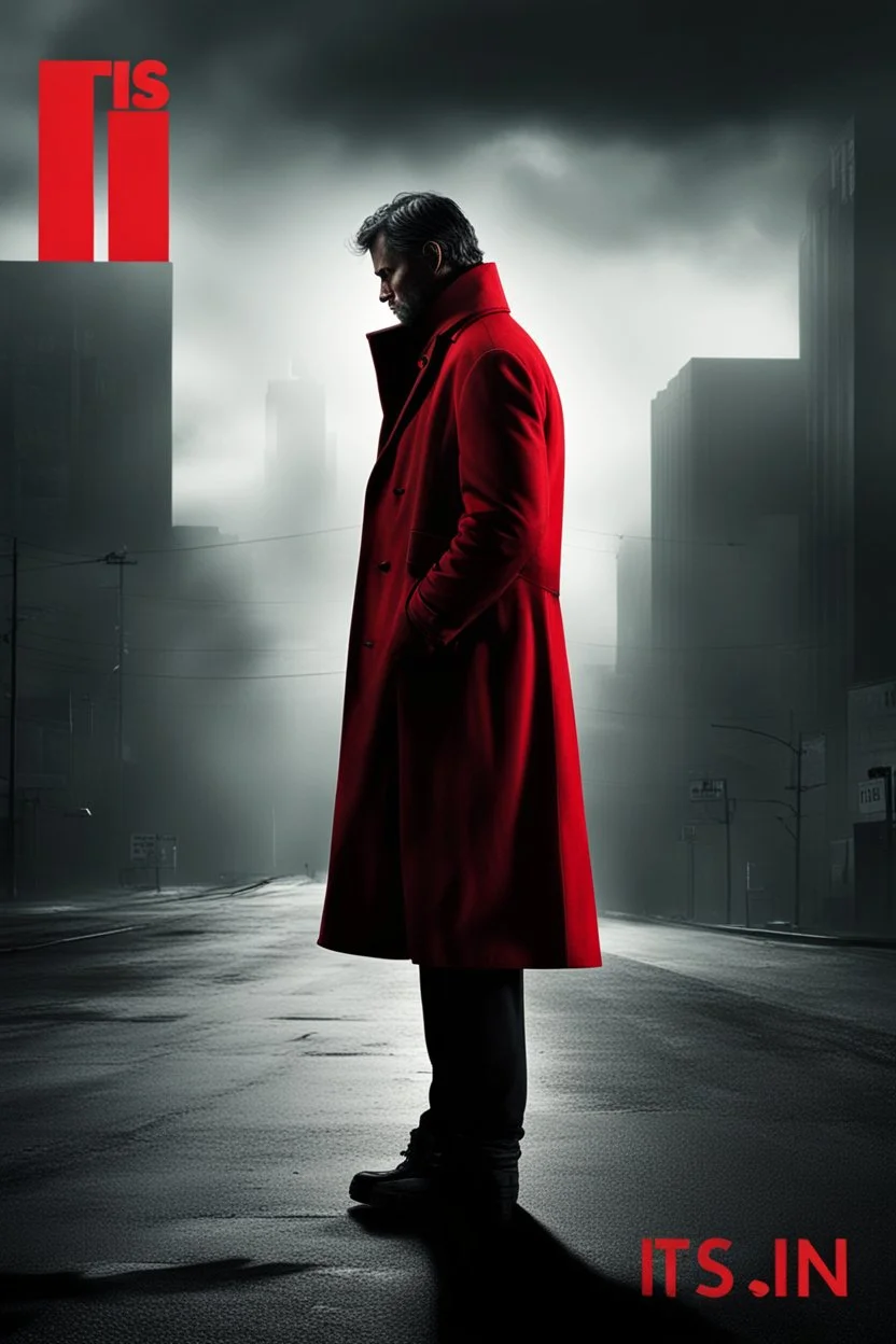 A powerful, thought-provoking image of a solitary, weary figure standing in a desolate, urban landscape. The figure, bathed in a eerie red light, seems to be contemplating the weight of their actions. The tagline 'It is a sin' is displayed prominently, evoking a sense of moral dilemma and guilt. The background features a dark, ominous sky, and the overall atmosphere is haunting and introspective