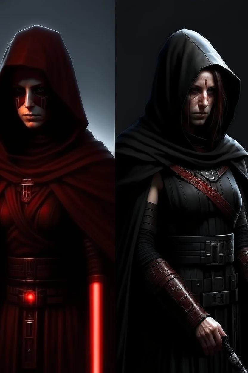 Half Jedi, Half Sith woman