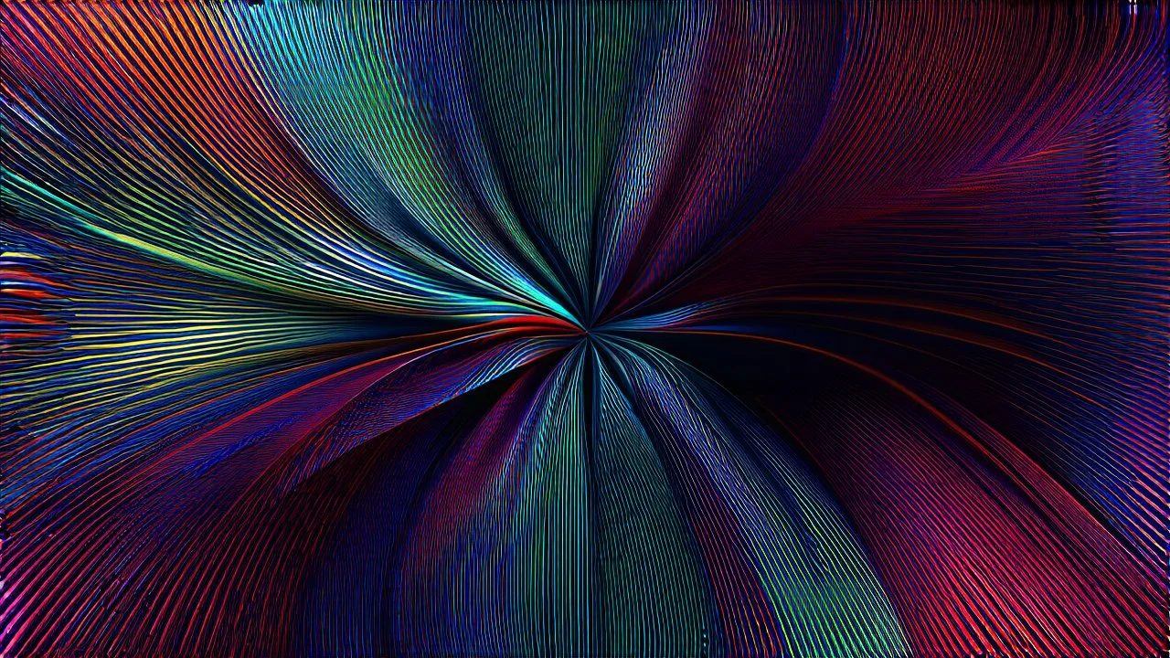 3d structures recursive made of a metallic random color ribon thick art of circlular and geometry objects ,pretty gallaxy background