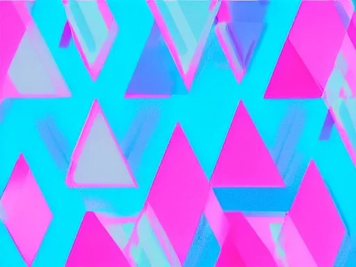 triangles technologie blue pink minimalist