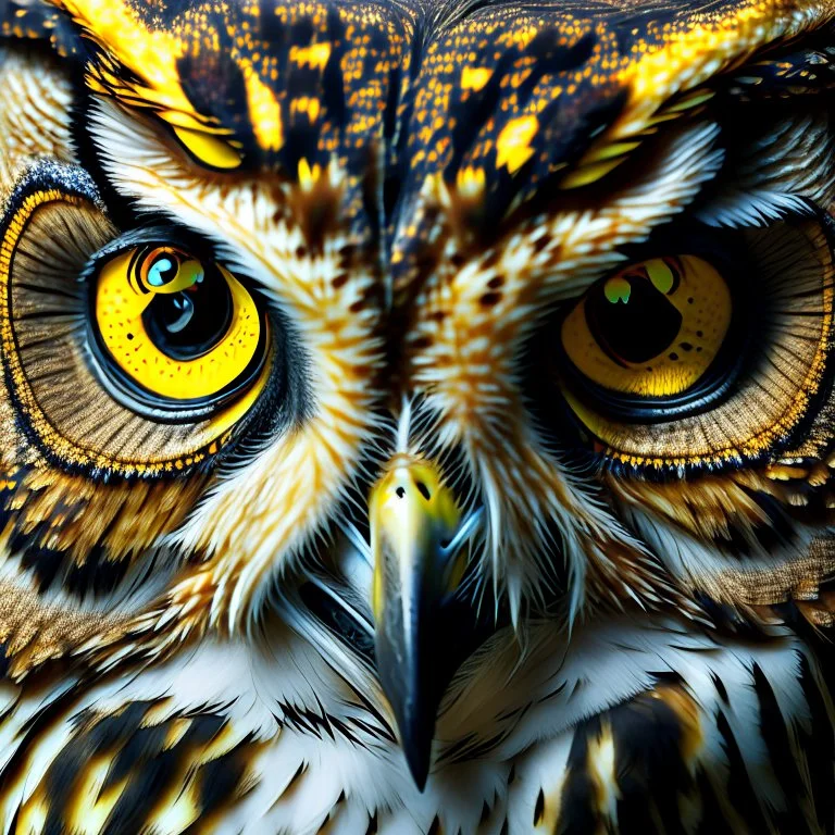 owl close-up portrait prompt:National Geographic close-up portrait --ar 4:3 --s 750 --v 6.0 --style rawd fire