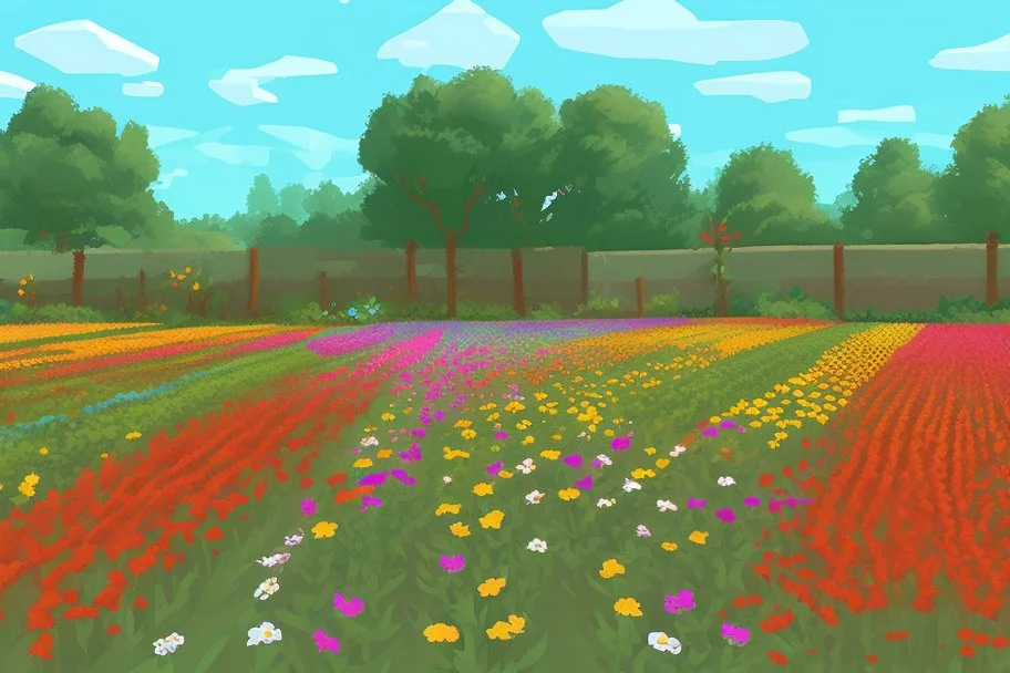 flower field 64 x 64 pixel