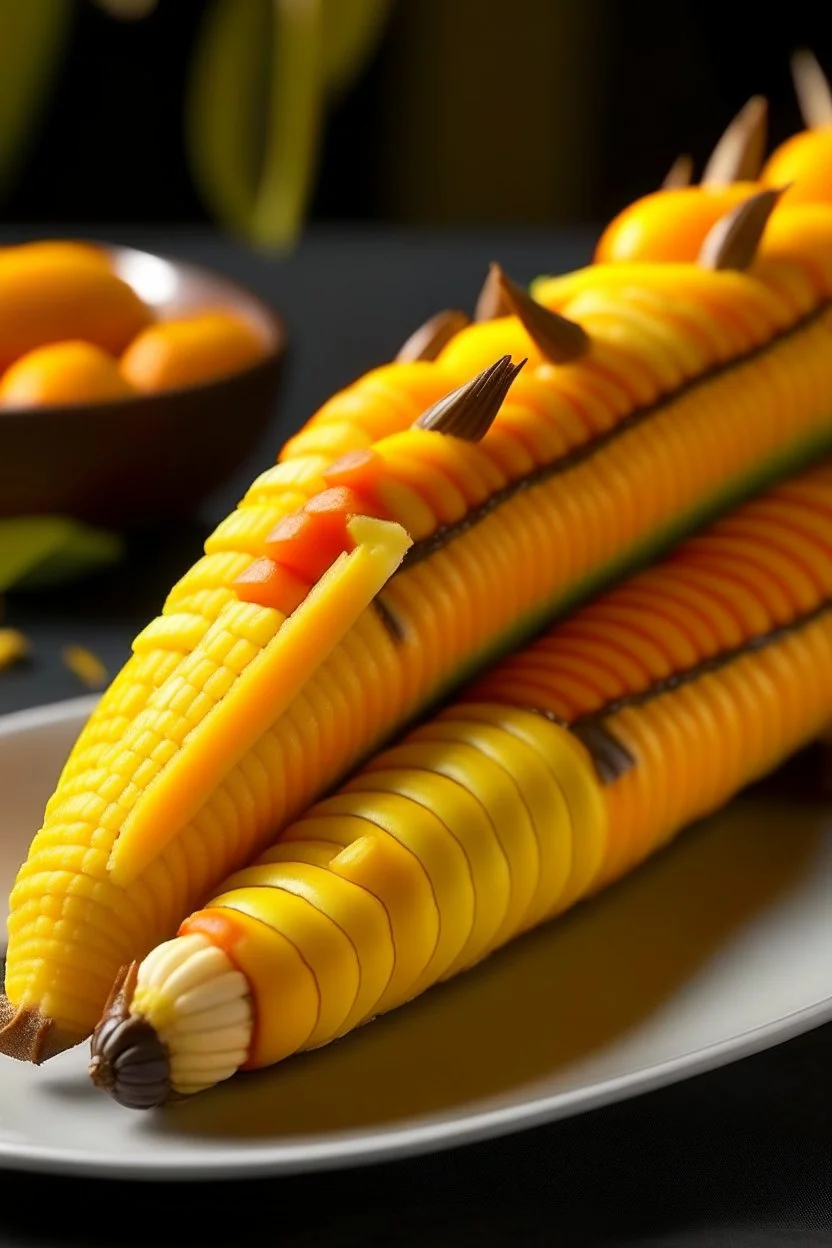 Candy corn on the cob