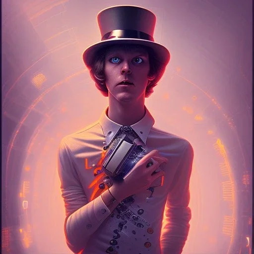 Clockwork orange Alex, cyberpunk