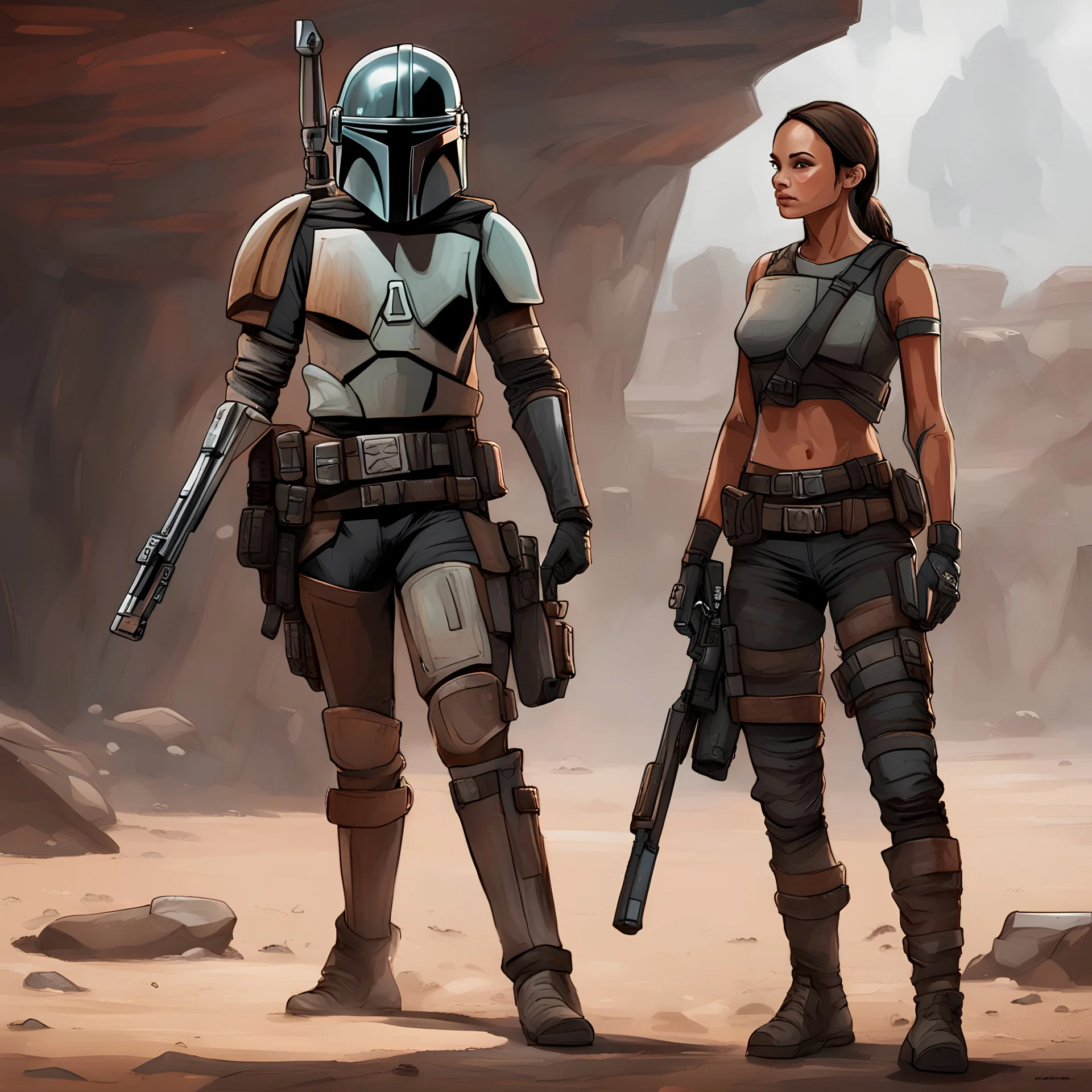 The Mandalorian meets Lara Croft